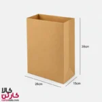 پاکت کاغذی غذا سایز 28*15