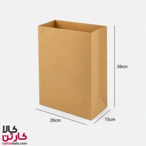 پاکت کاغذی غذا سایز 28*15