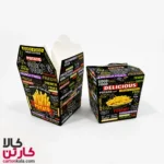 جعبه سیب زمینی آماده بیرون بر مکعبی بزرگ