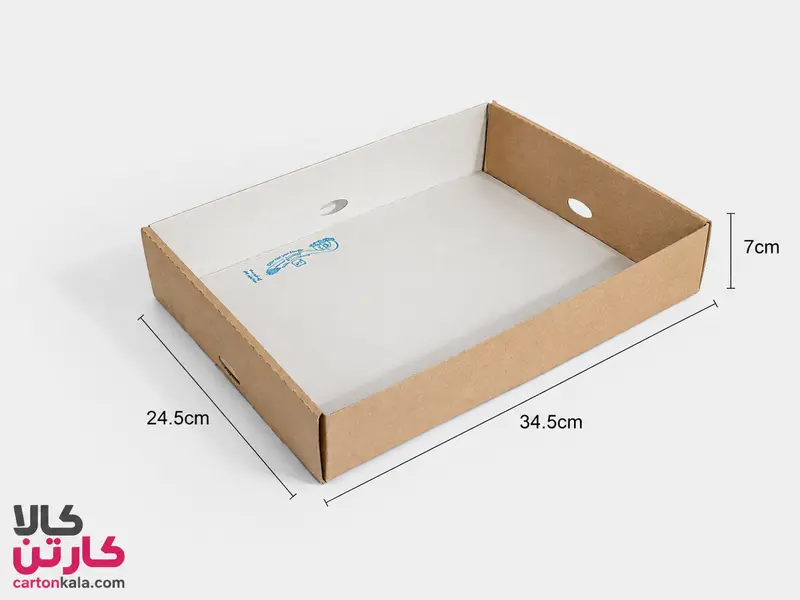 Kraft-Cardboard-Tray-Packaging34-24 سینی فینگرفود 34-24