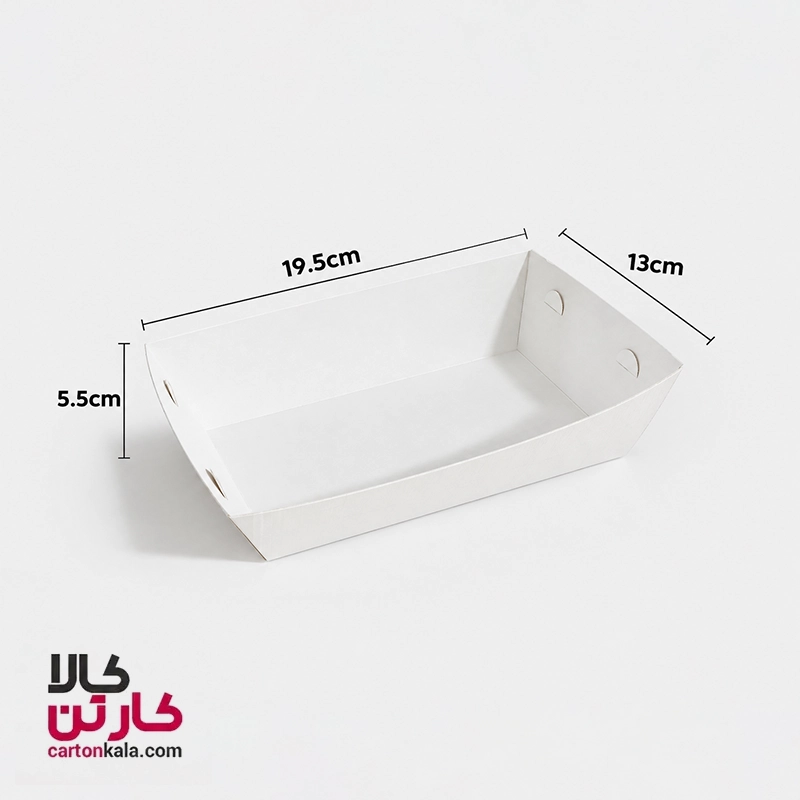 cardboard-fried-chicken-plate ظرف سوخاری سالن بدون چاپ