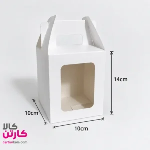 جعبه دسته دار سفید با پنجره