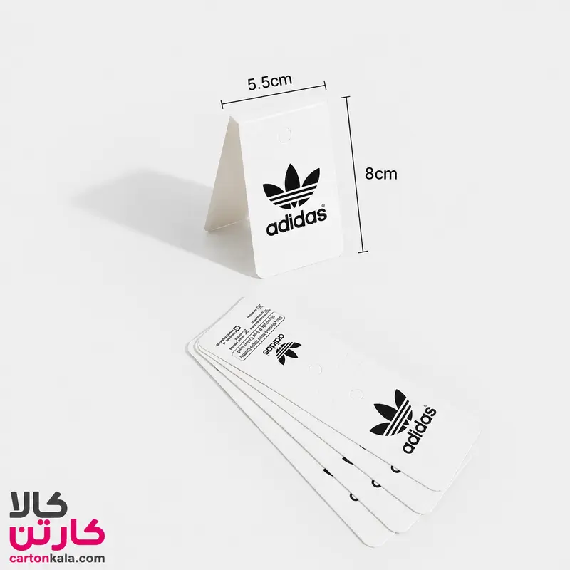 sock-hang-tag-adidas-white سرکارتی جوراب طرح آدیداس سفید