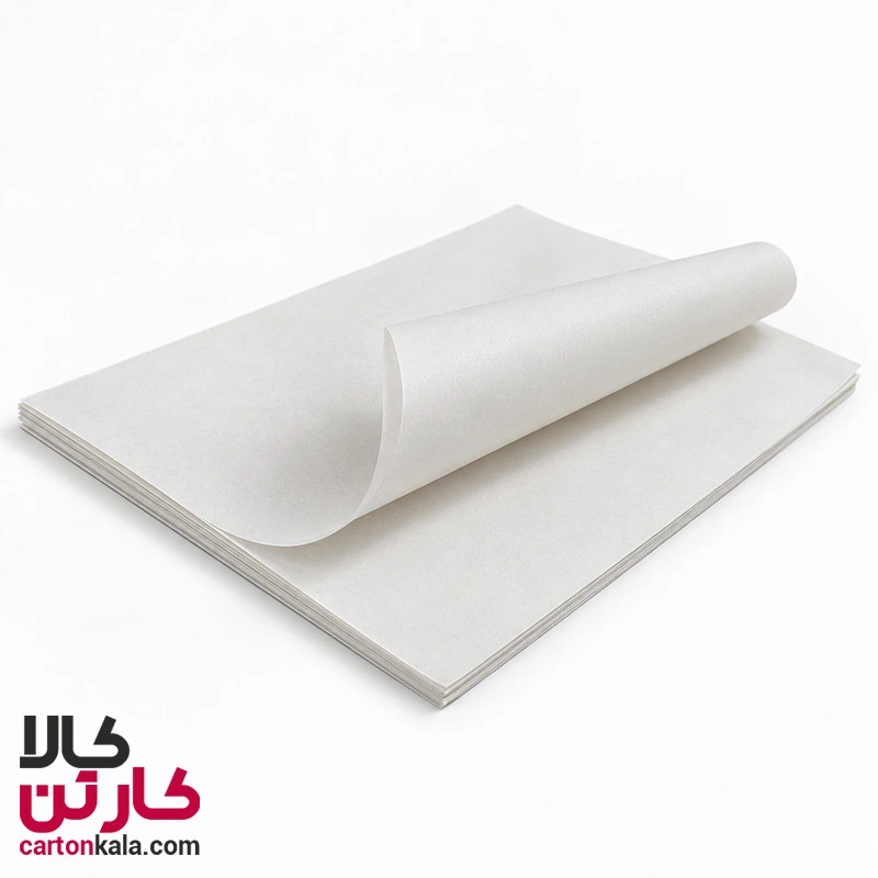 کاغذ مومی یک رو روغنی سفید