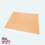 کاغذ مومی یکرو روغنی طرح شطرنجی نارنجی( بسته 2 کیلویی )